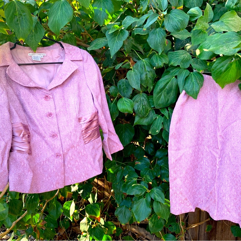 Brocade Maggy London Dress Suit